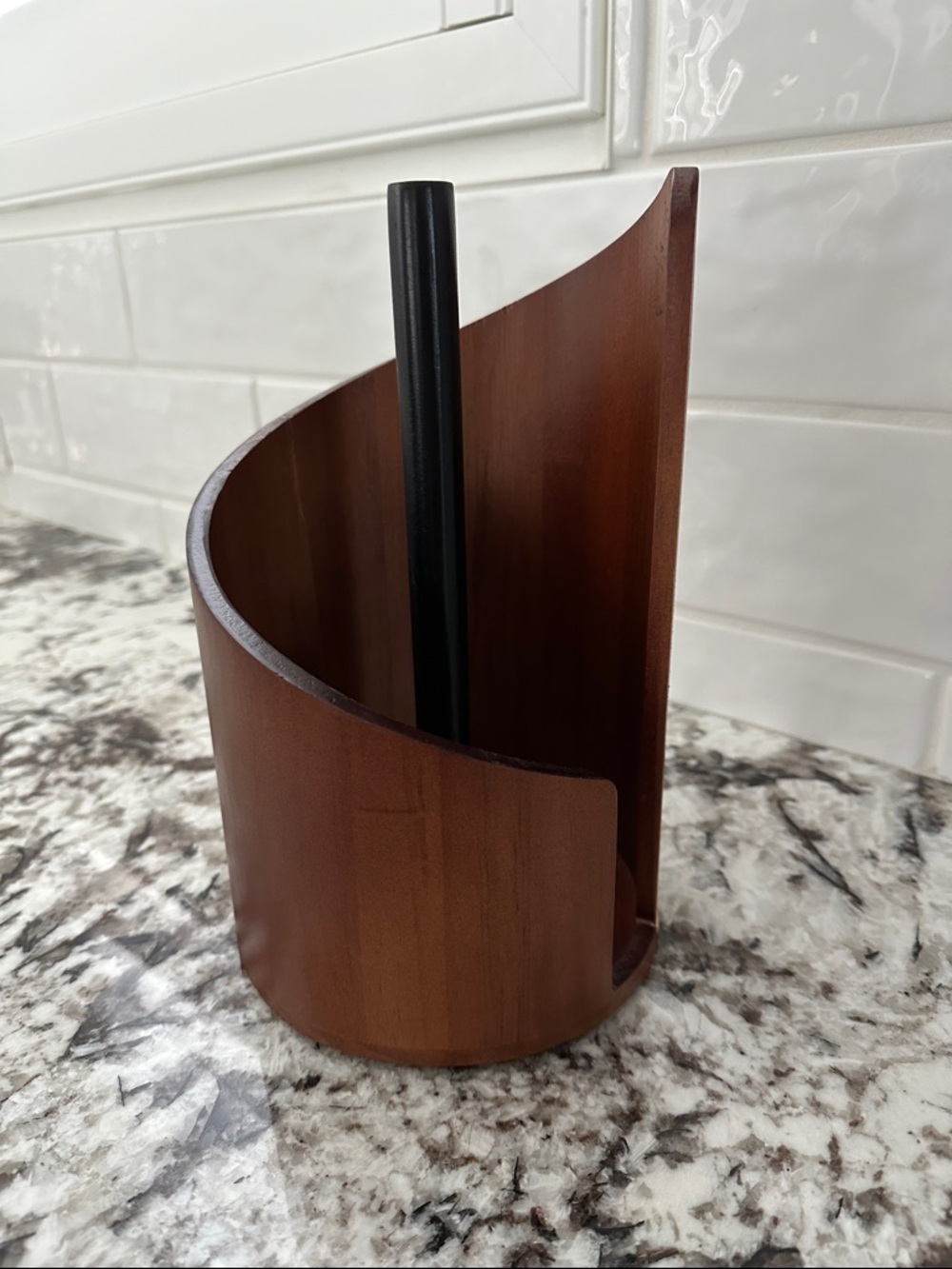 Paper Towel Holder in Brown NWOT